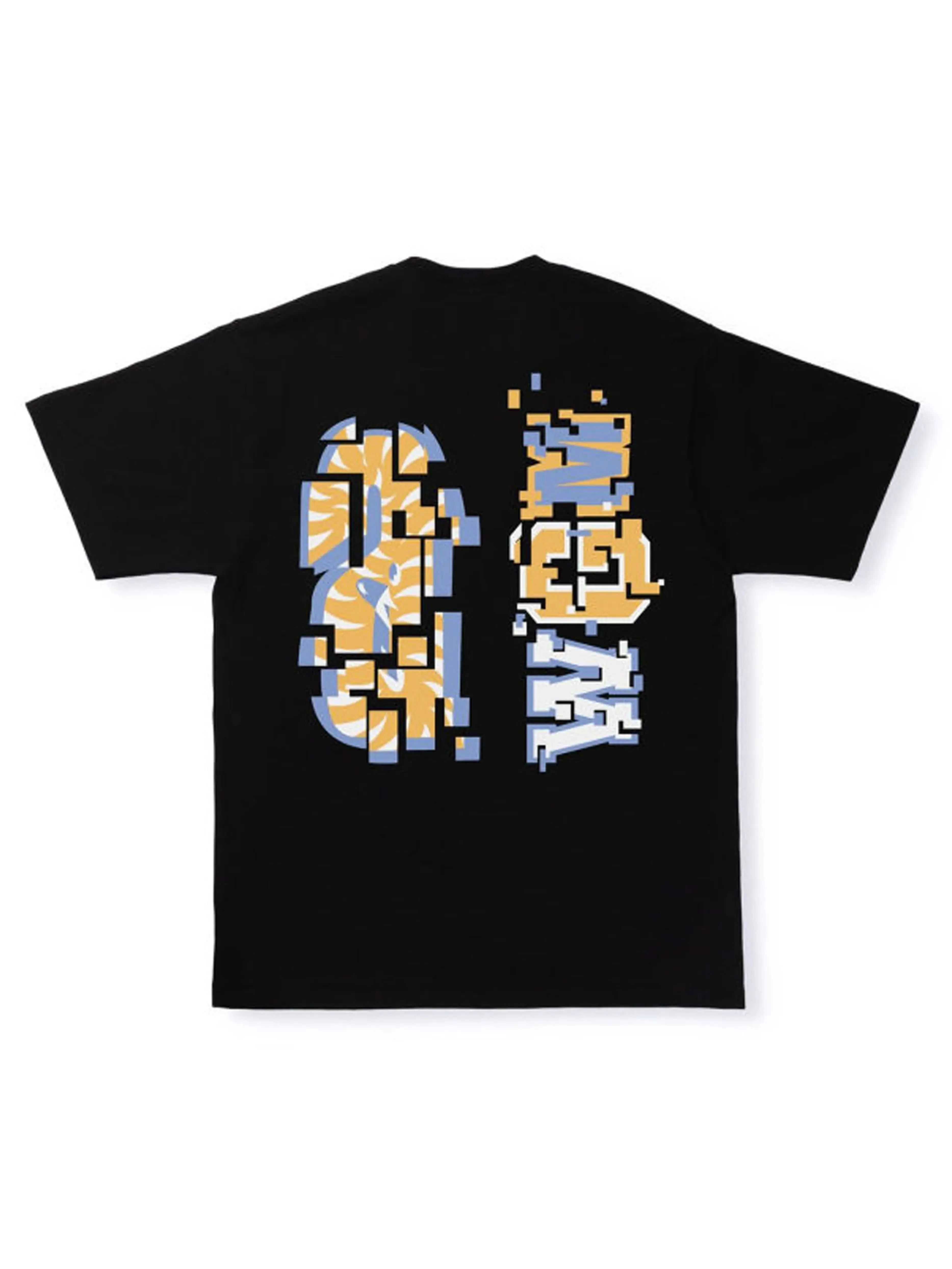 A Bathing Ape Digital Shark Tee Black