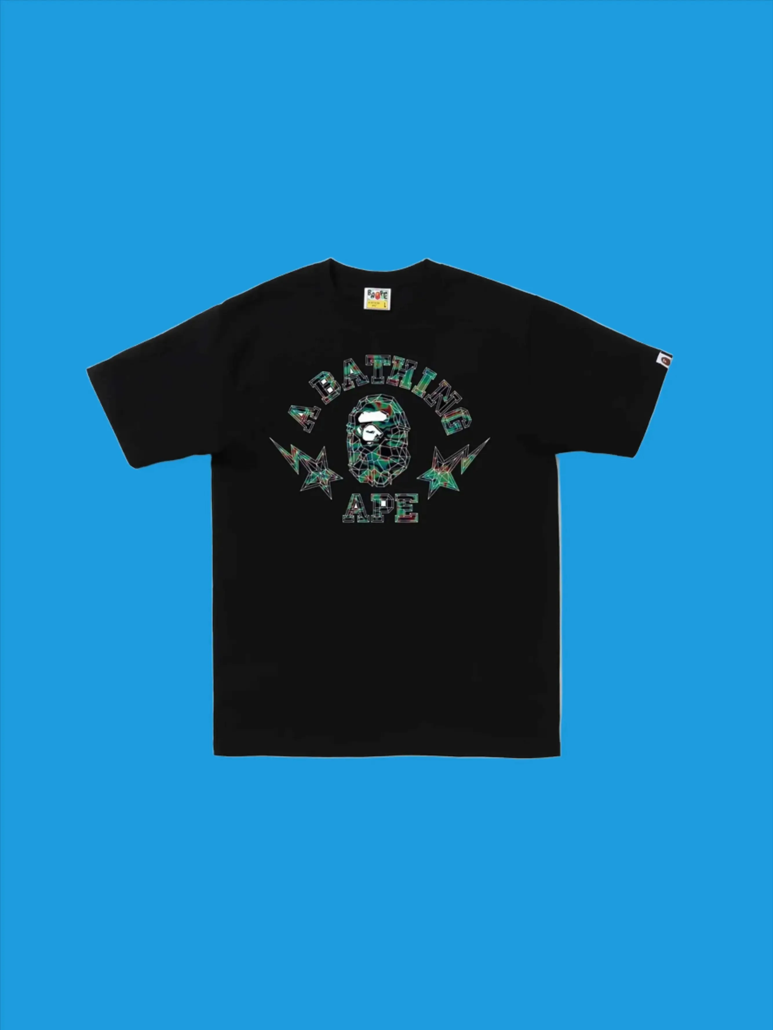 A Bathing Ape Thermography Polygon College Tee