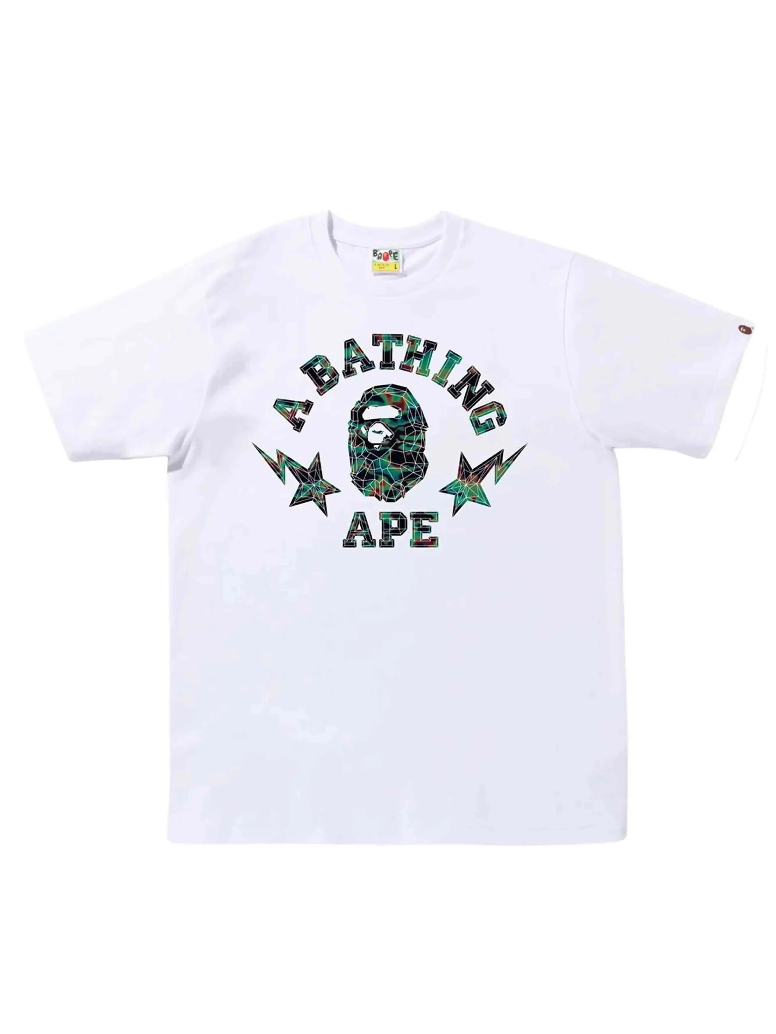 A Bathing Ape Thermography Polygon College Tee