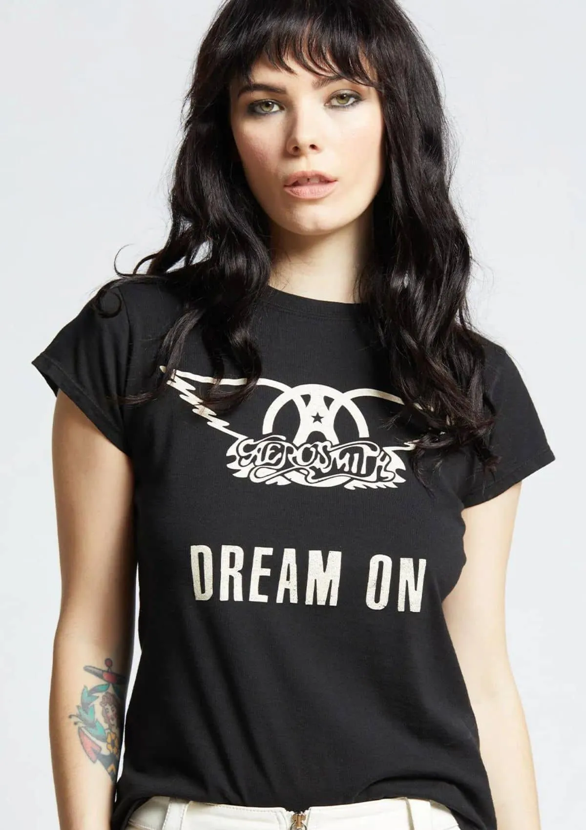 Aerosmith Dream On Baby Tee - Black