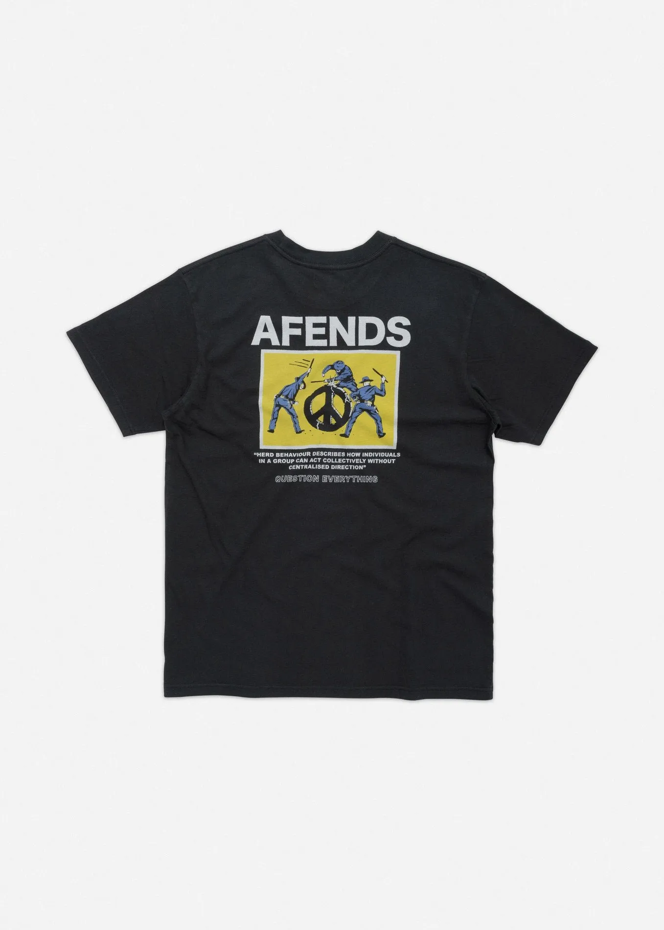 Afends Mens Cop Peace - Retro Fit Tee