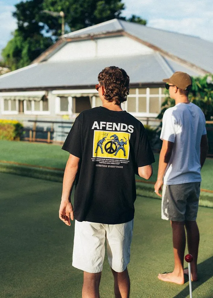 Afends Mens Cop Peace - Retro Fit Tee