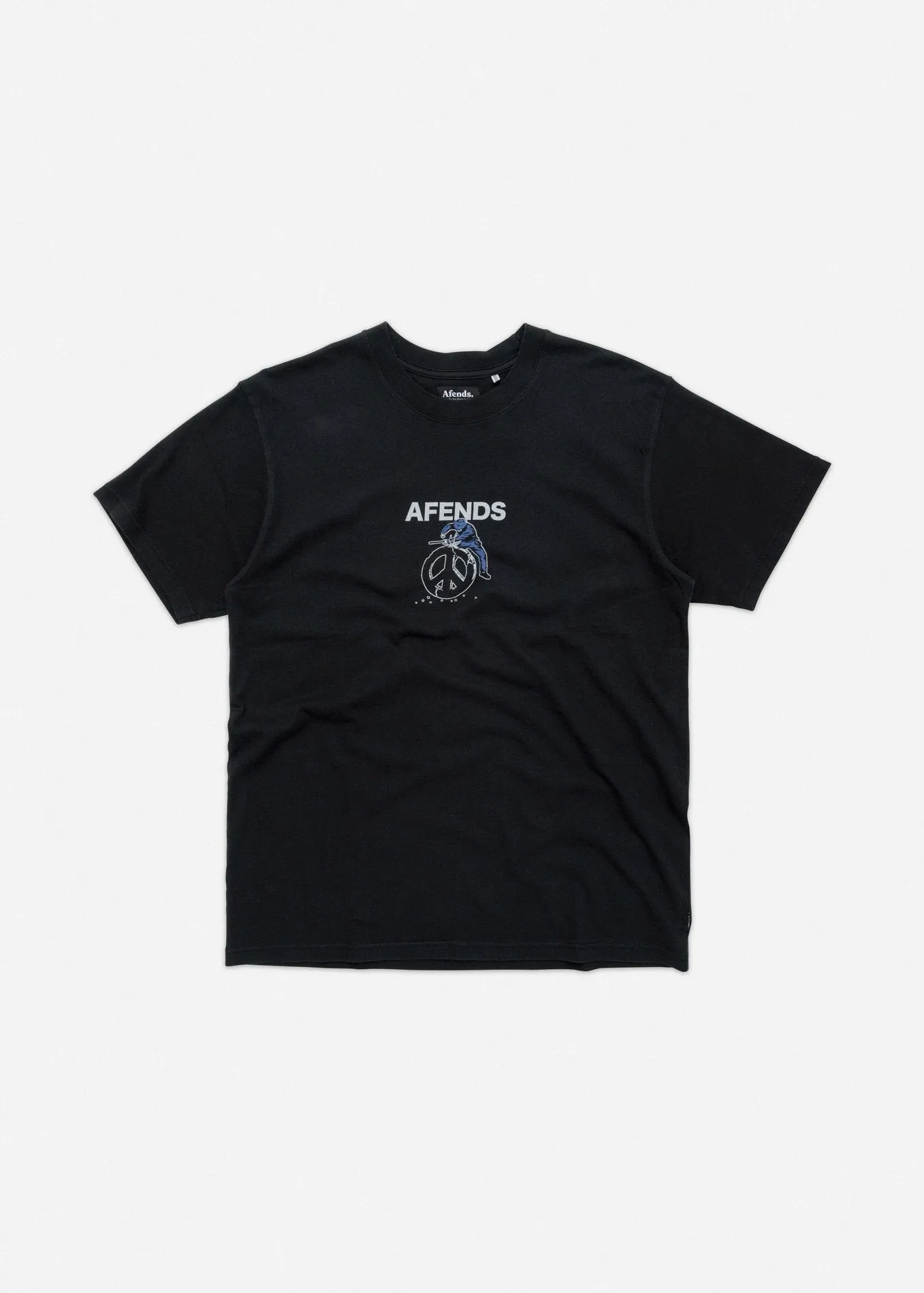 Afends Mens Cop Peace - Retro Fit Tee