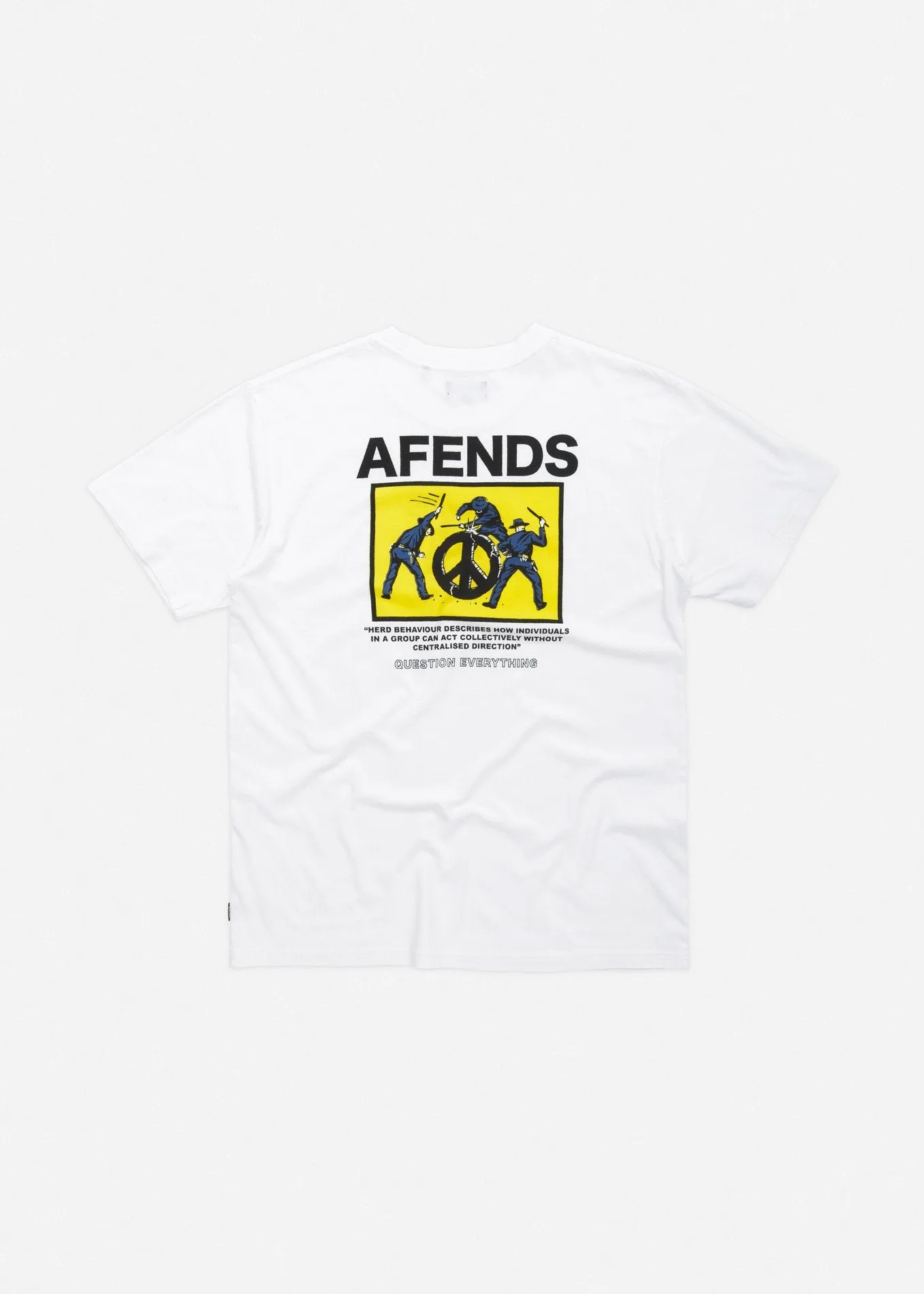 Afends Mens Cop Peace - Retro Fit Tee