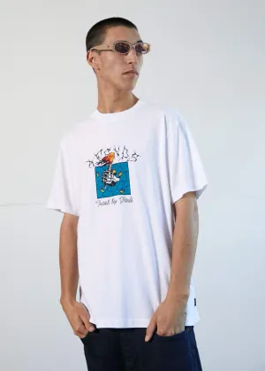 Afends Mens Trial By Fire - Retro Fit Tee - White