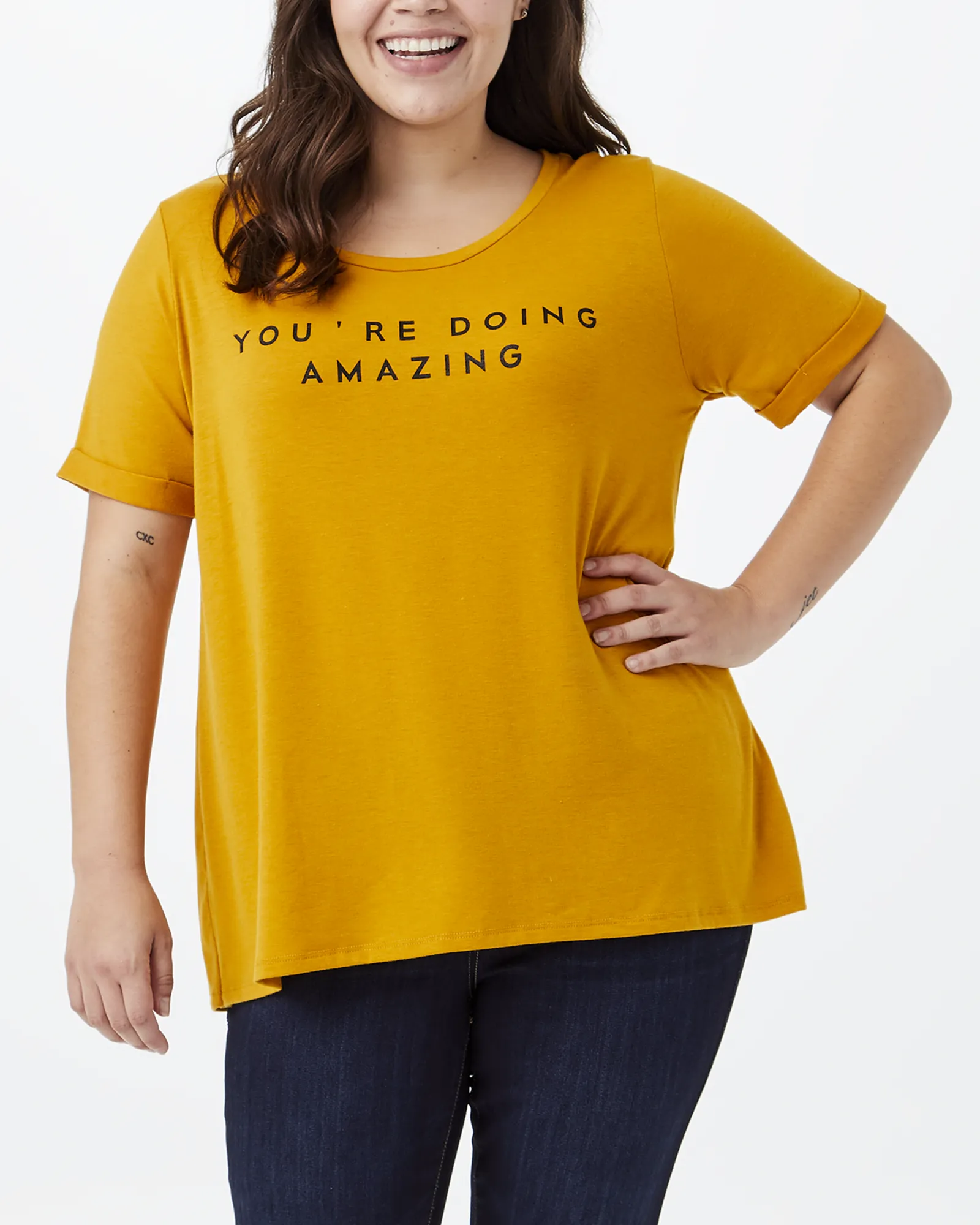 Alexandria Graphic Tee | Yellow / Black