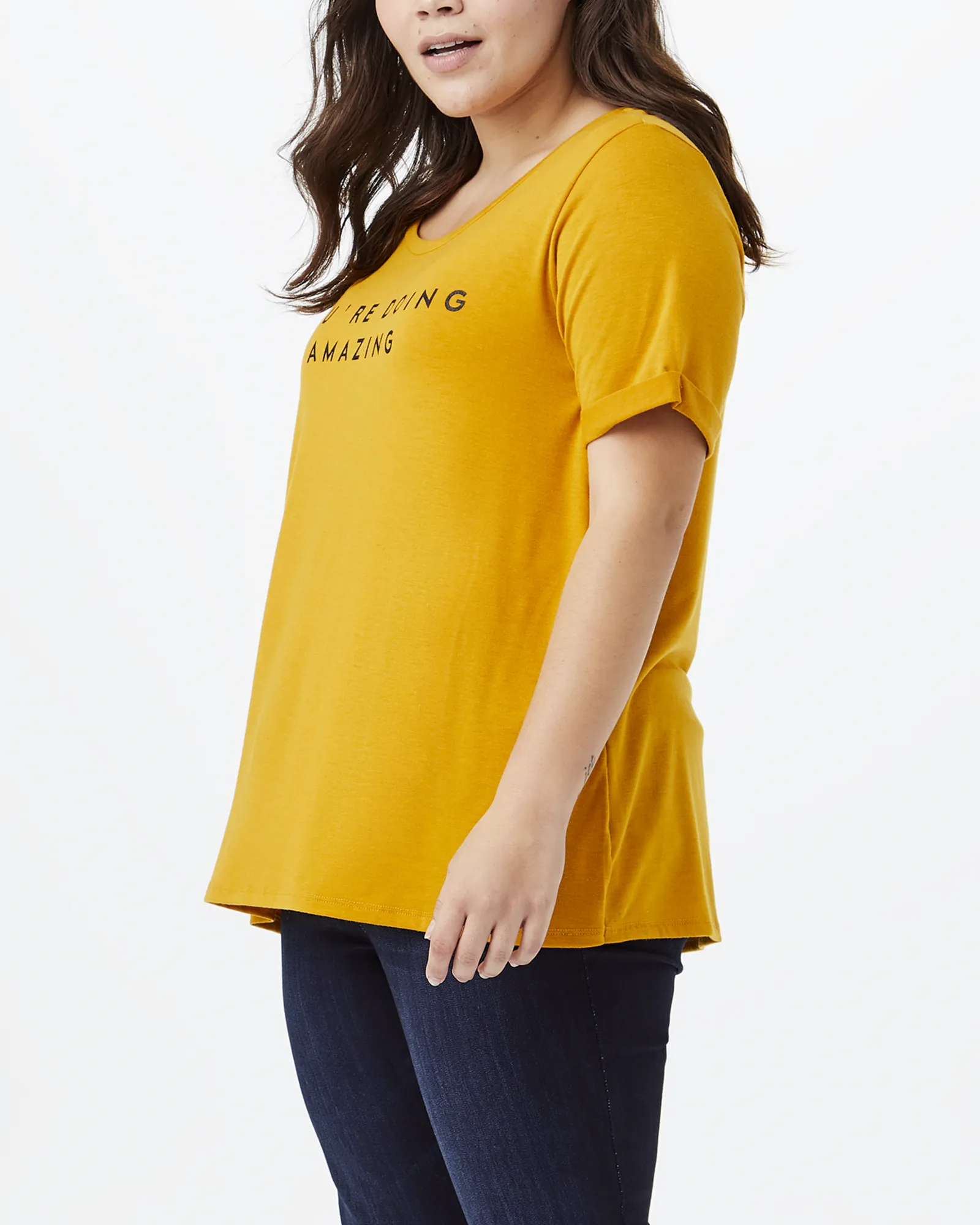 Alexandria Graphic Tee | Yellow / Black