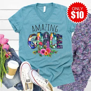 Amazing Grace V-Neck - 10