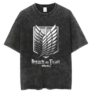 AOT Scout Emblem Vintage T-Shirt | Otakumise