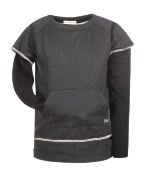 Appaman - Boys Free Style Sweatshirt in Heather Charcoal