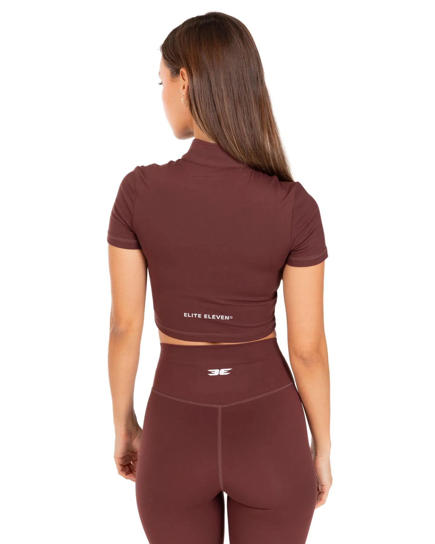 Auraluxe Crop Tee - Decadent Chocolate