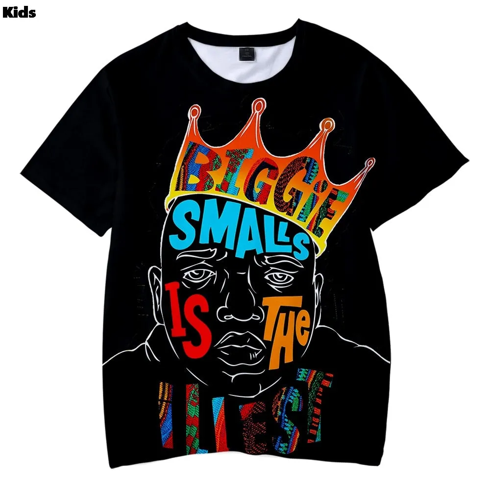 Biggie Smalls Notorious Big Kids T-shirts - Black