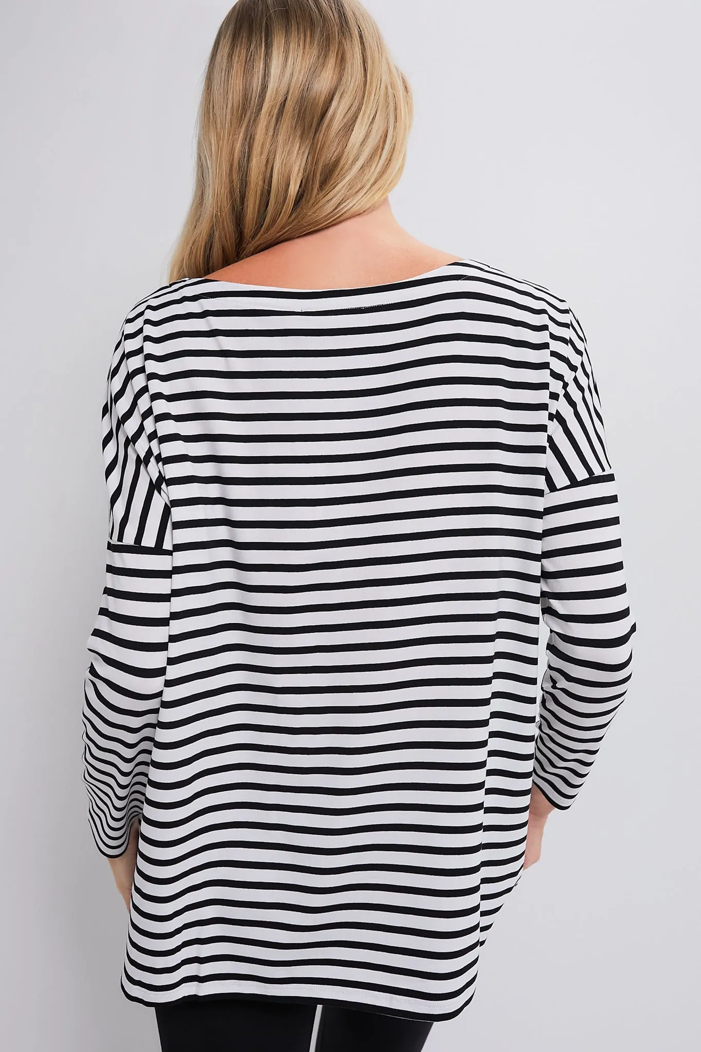 Black and White Stripe The Perfect Longsleeve Tee