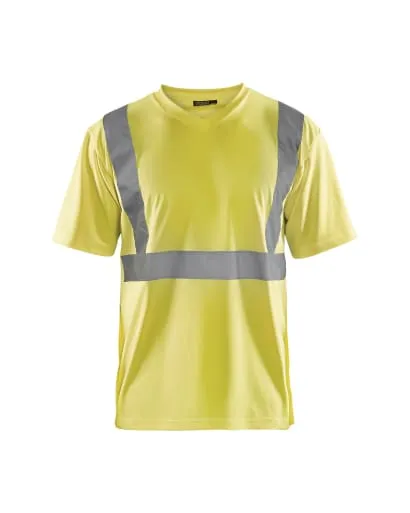 Blaklader High Visibility Reflective V Neck Tee Shirt - 3313 1009