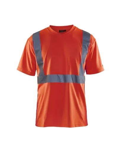 Blaklader High Visibility Reflective V Neck Tee Shirt - 3313 1009