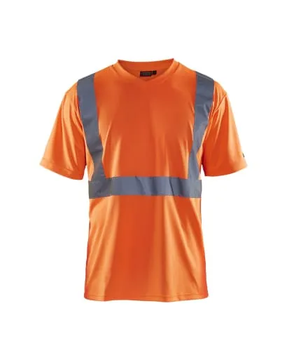 Blaklader High Visibility Reflective V Neck Tee Shirt - 3313 1009