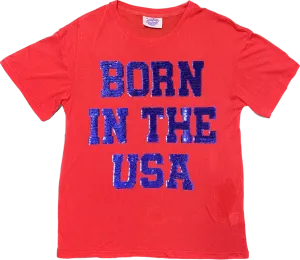 BORN IN THE USA Oversized Lightweight Tee