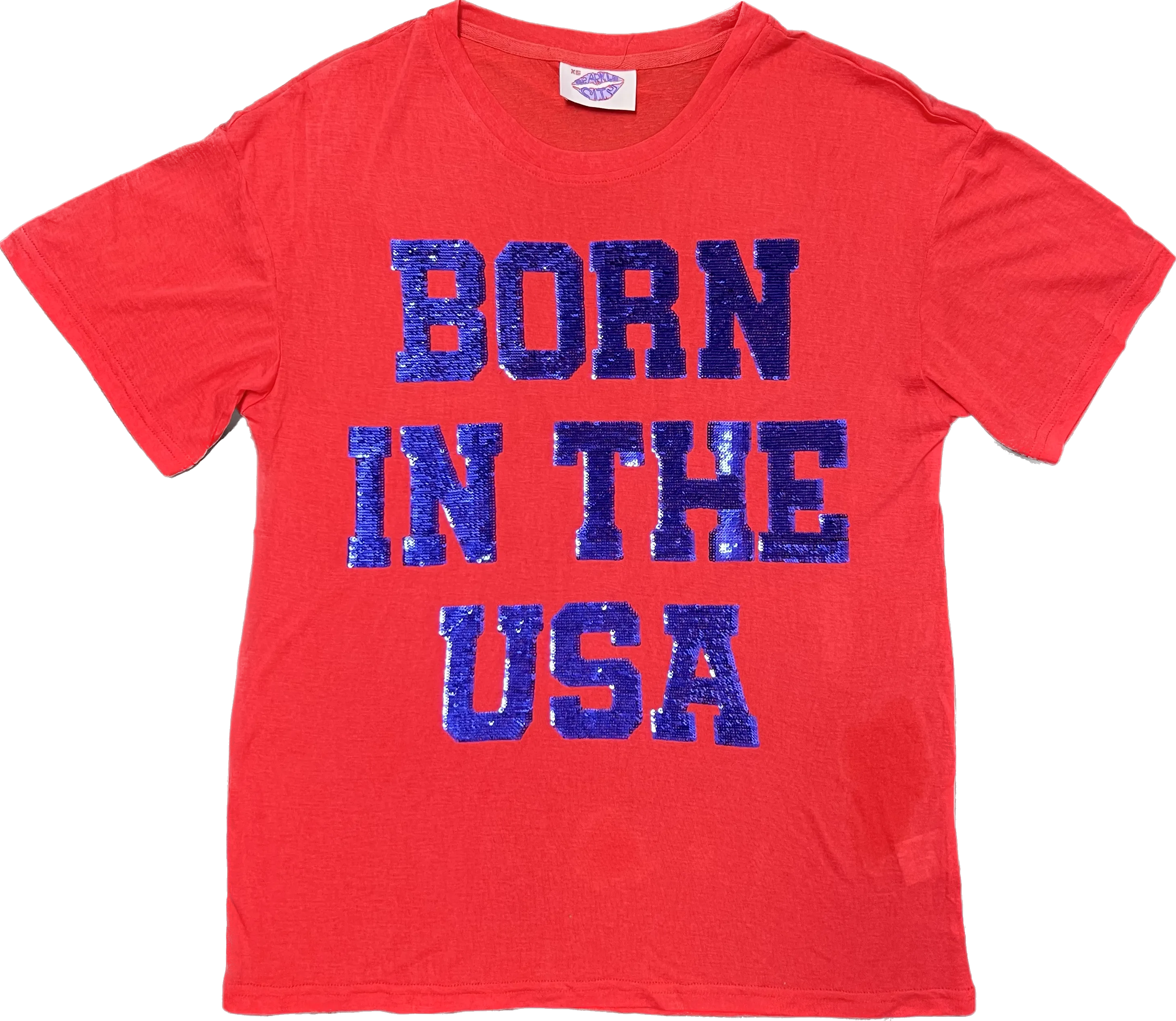 BORN IN THE USA Oversized Lightweight Tee