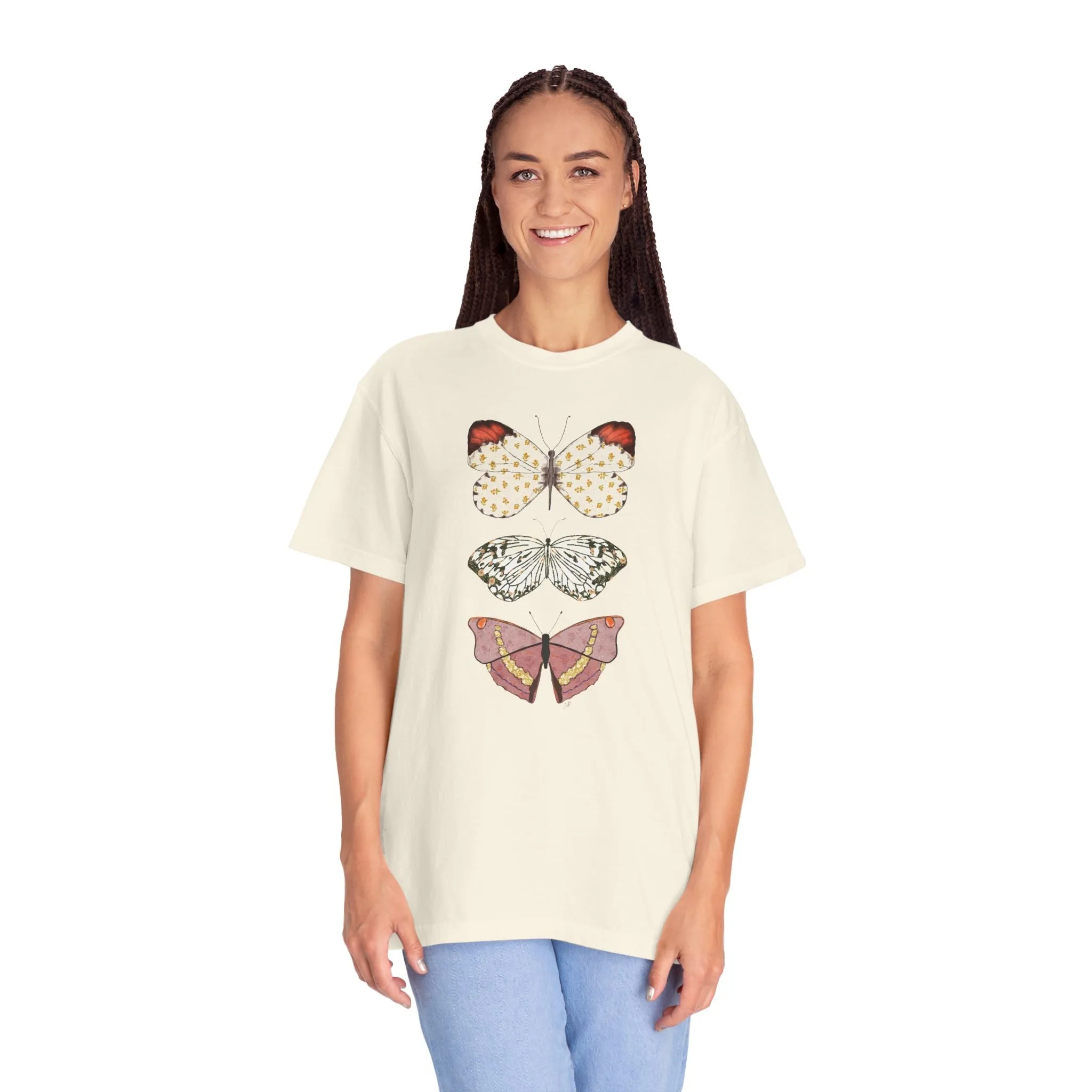 Butterflies - Unisex Garment-Dyed Comfort Colors T-shirt - by Christy Beasley