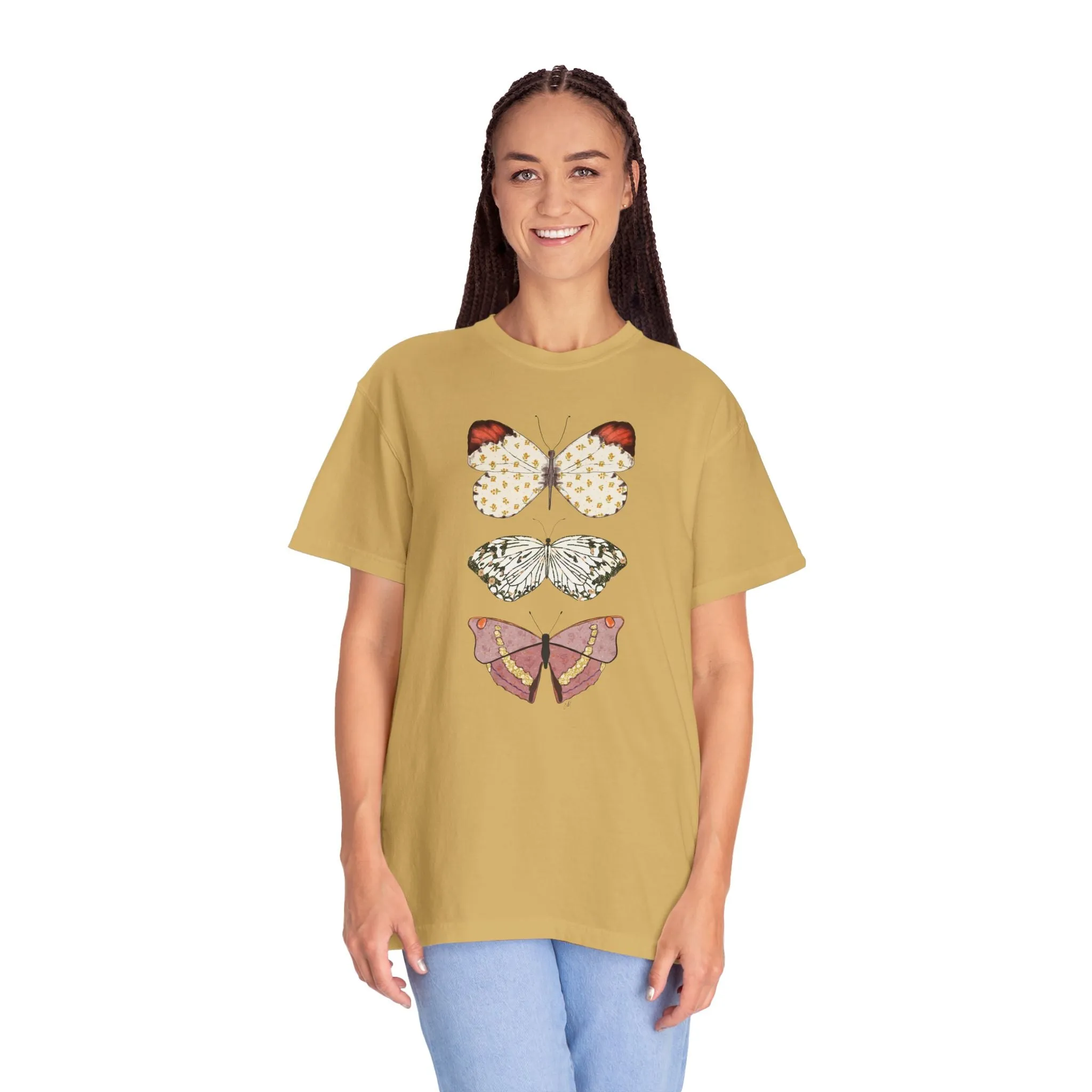 Butterflies - Unisex Garment-Dyed Comfort Colors T-shirt - by Christy Beasley