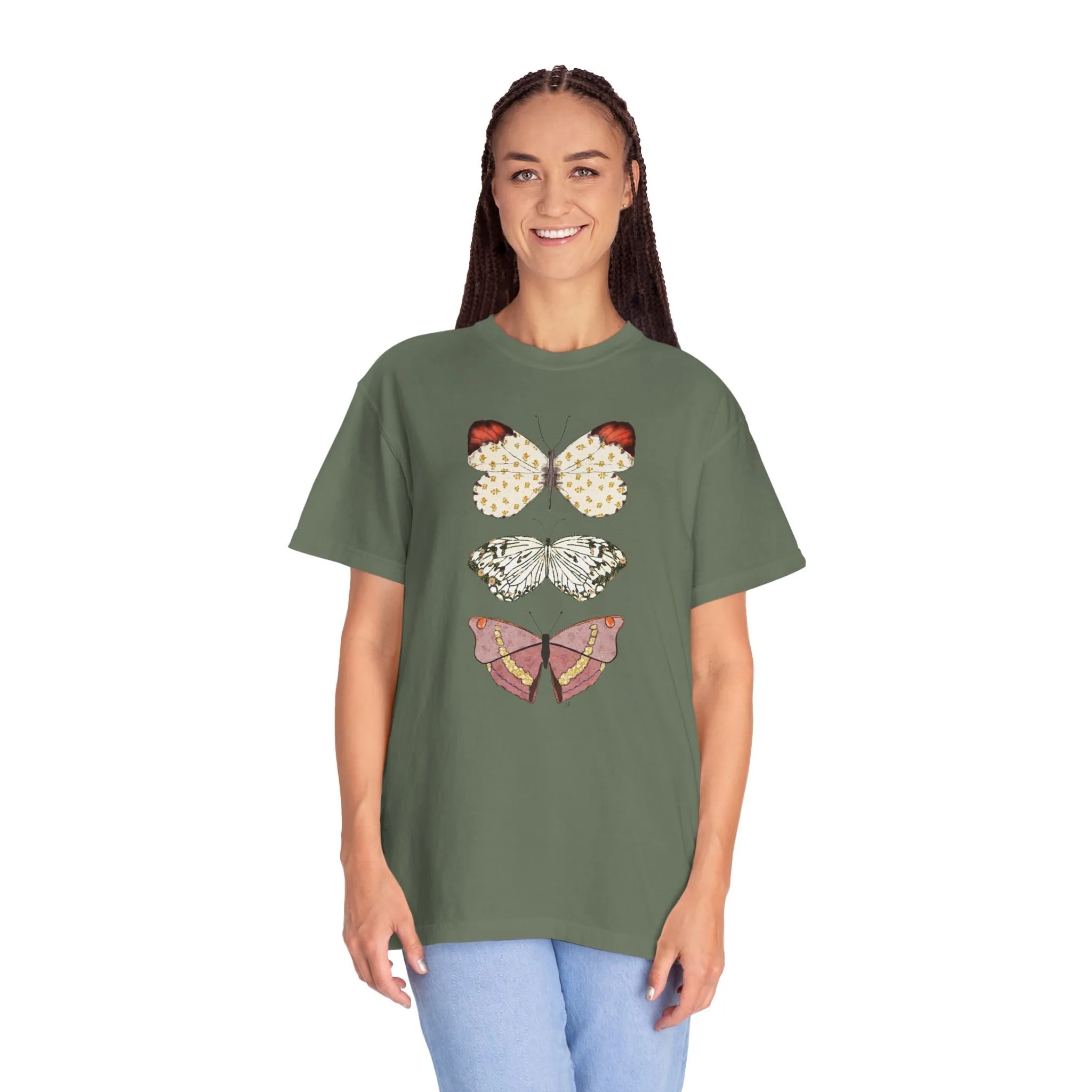 Butterflies - Unisex Garment-Dyed Comfort Colors T-shirt - by Christy Beasley