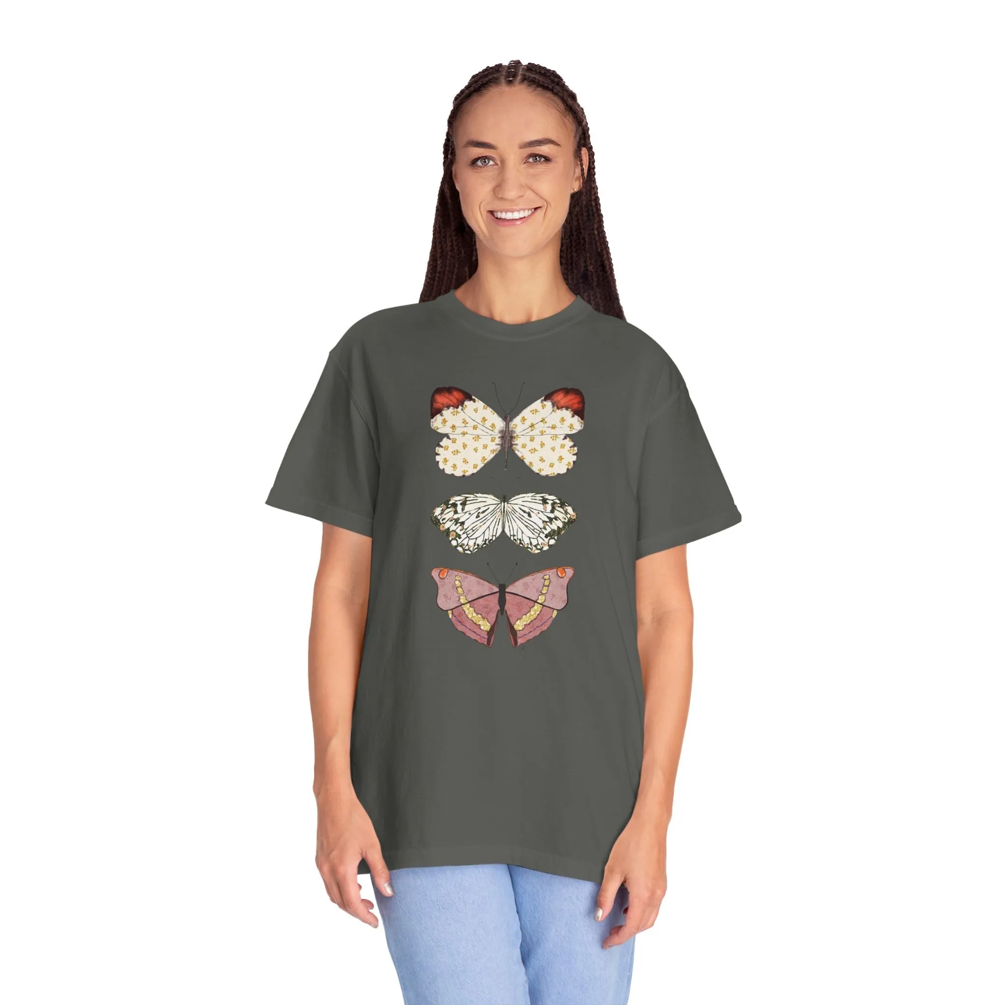 Butterflies - Unisex Garment-Dyed Comfort Colors T-shirt - by Christy Beasley