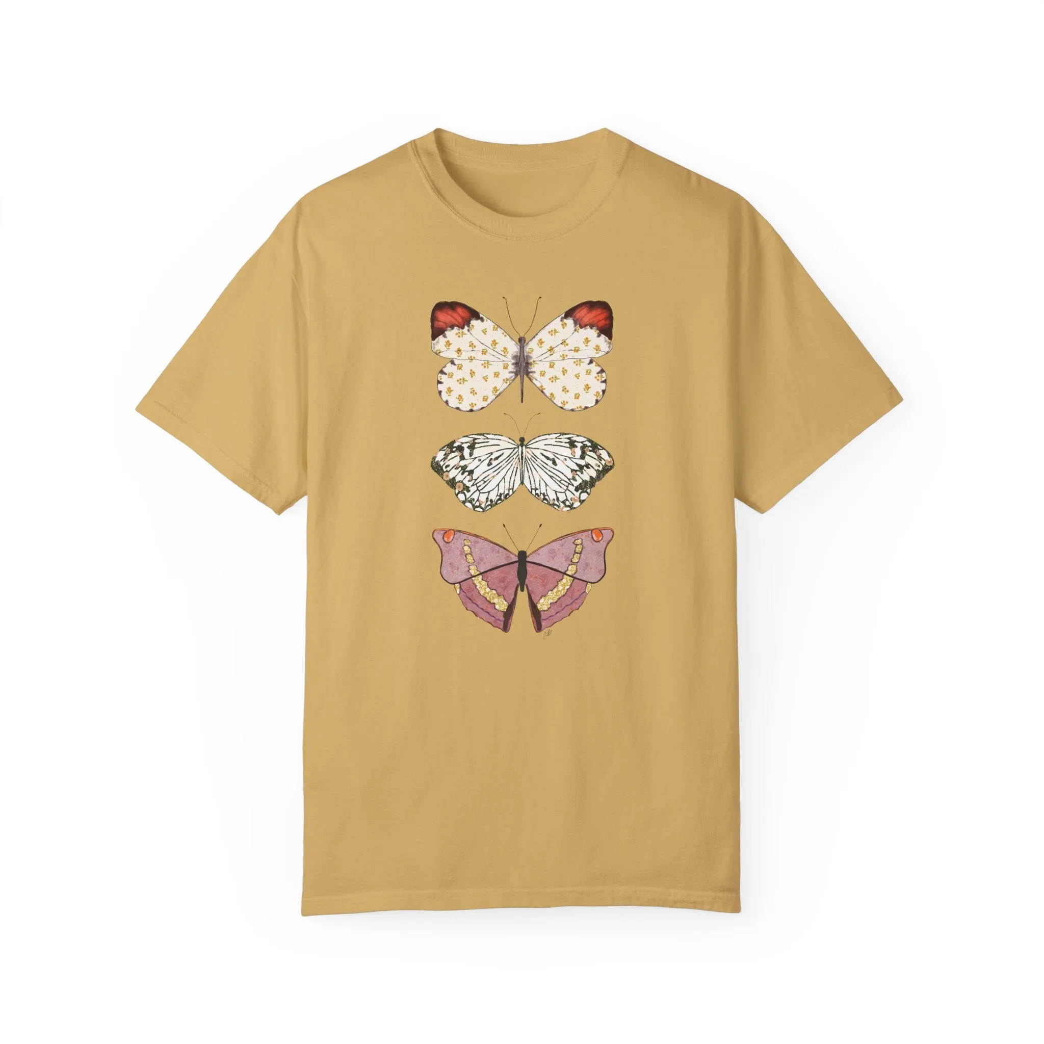 Butterflies - Unisex Garment-Dyed Comfort Colors T-shirt - by Christy Beasley