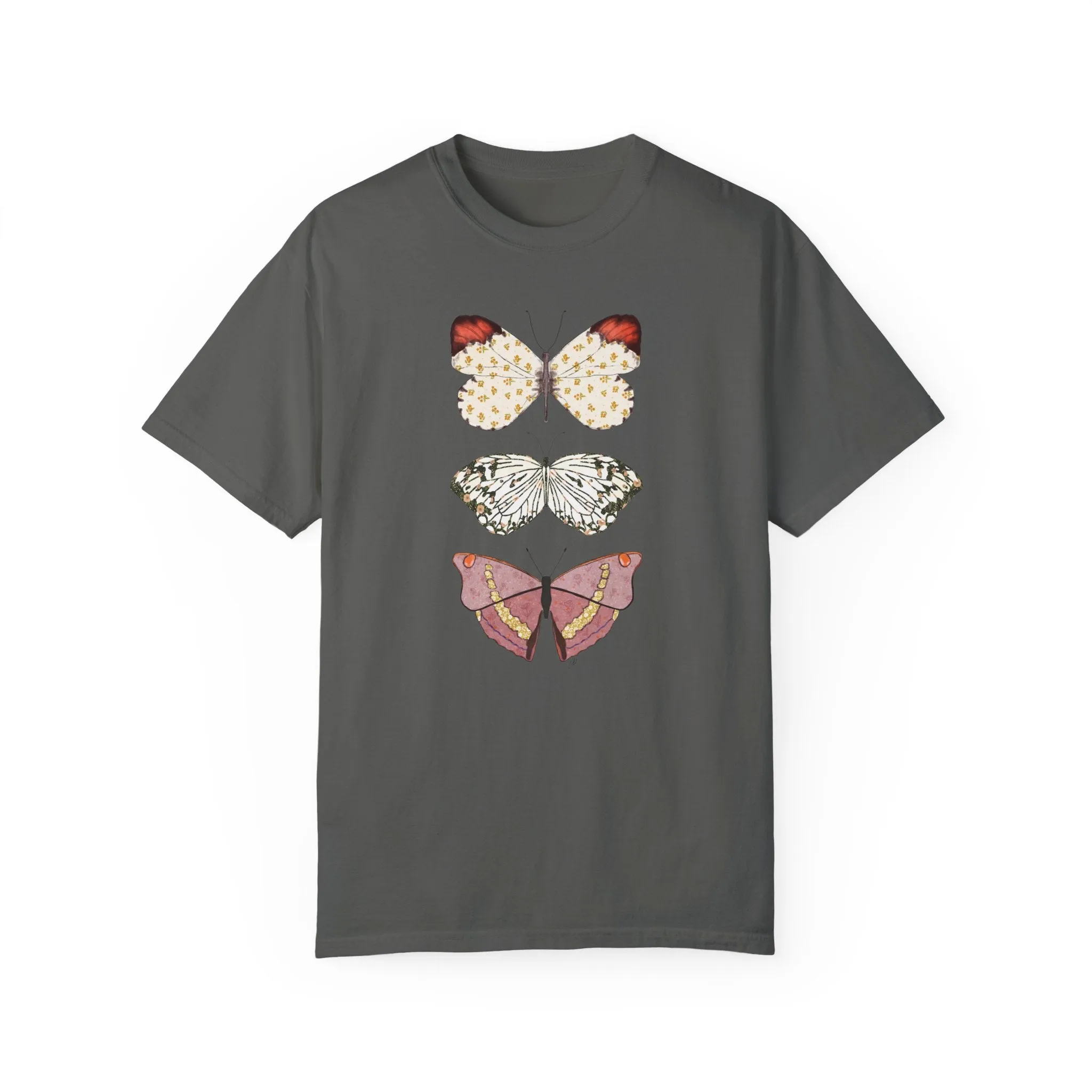 Butterflies - Unisex Garment-Dyed Comfort Colors T-shirt - by Christy Beasley