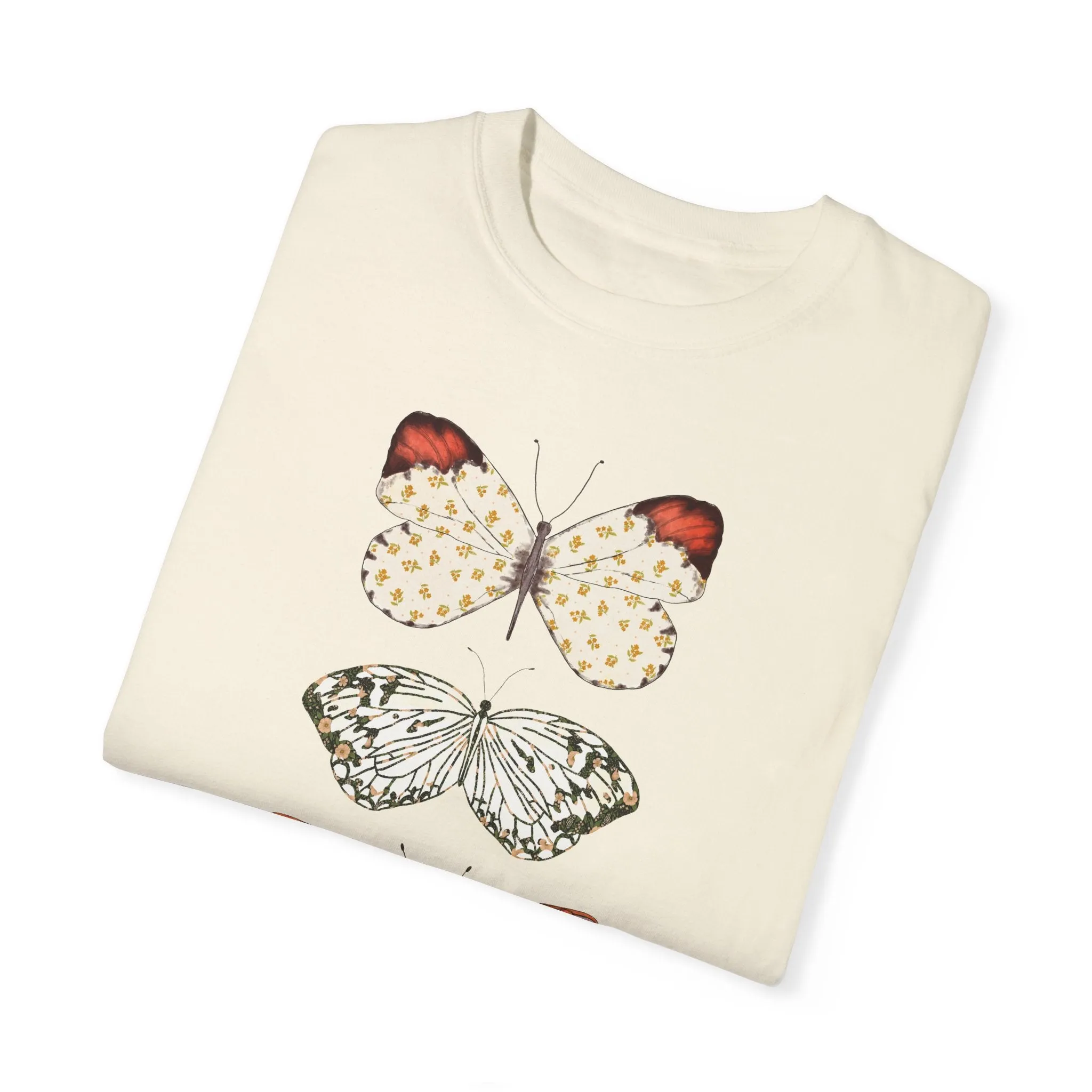 Butterflies - Unisex Garment-Dyed Comfort Colors T-shirt - by Christy Beasley