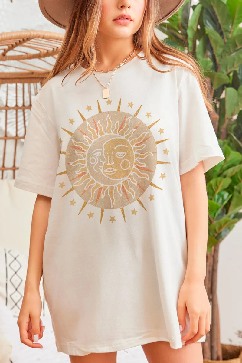 Celestial Moon Oversized Tee