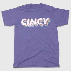 CINCY 3D Retro Logo Tee