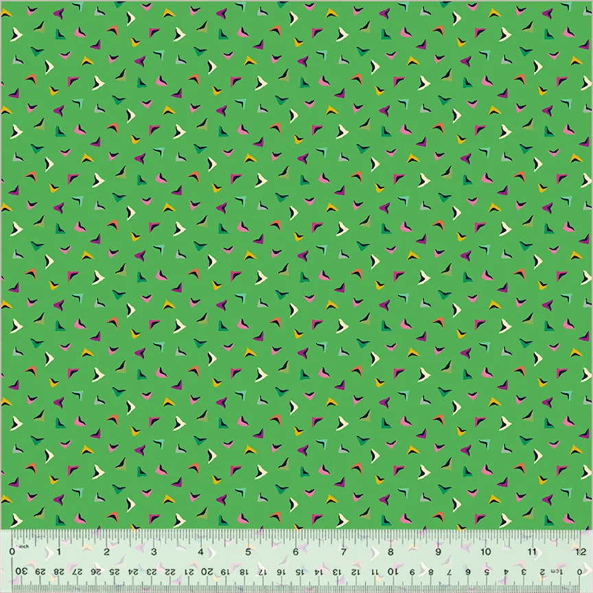 Cotton Fabric FLUTTER GRASS from BOTANICA Collection, Windham Fabrics, 54019-13