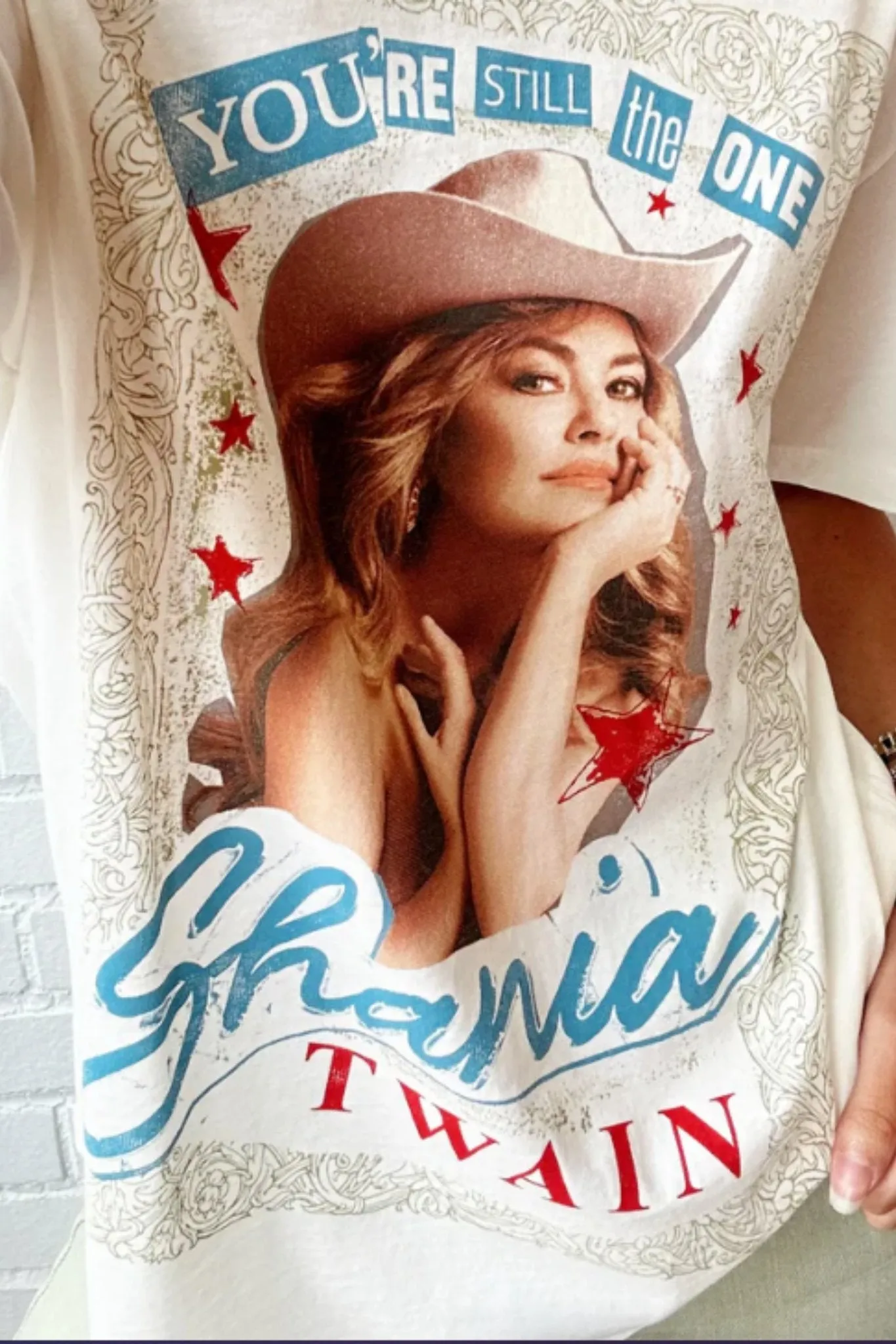 Daydreamer: Shania "Still The One" Vintage Tee in White