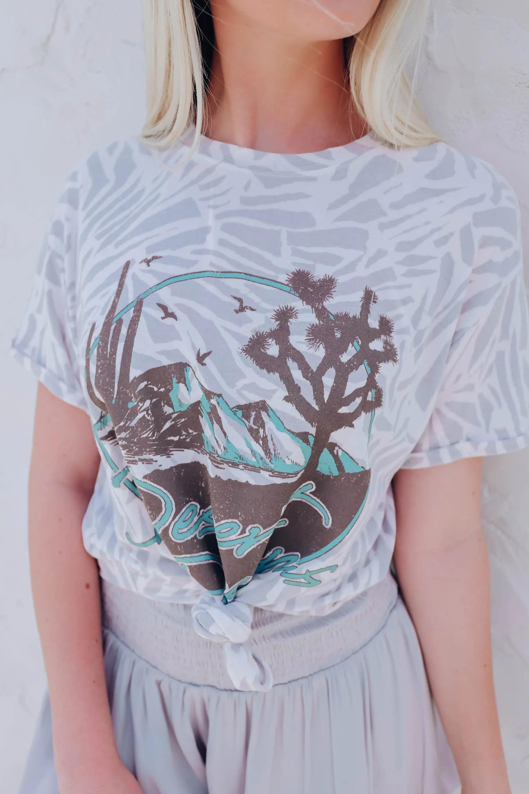 Desert Dreams Graphic Tee - Grey