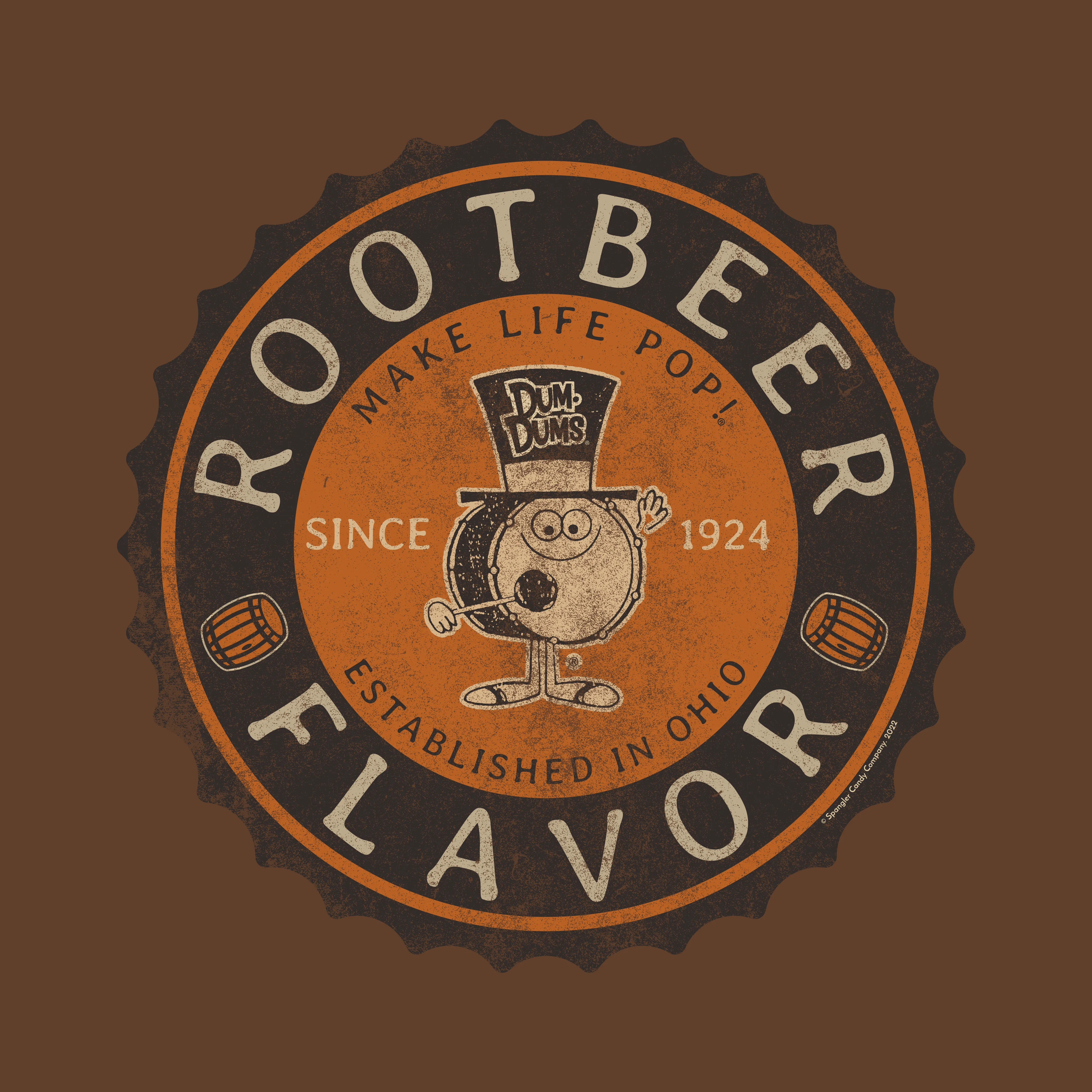 Dum Dums Root Beer Flavor Lollipop Tee