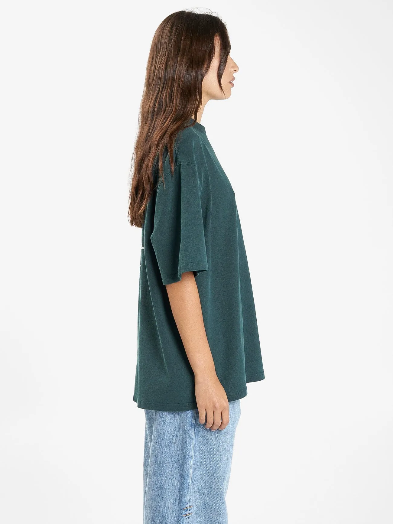 Energy is Precious Oversized Tee - Dark Jade