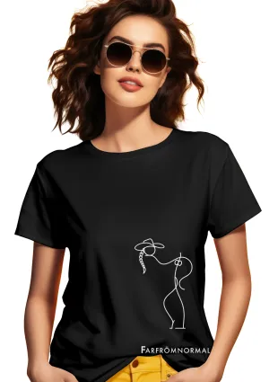 Far From Normal" Cowgirl T-Shirt - Airlume Cotton