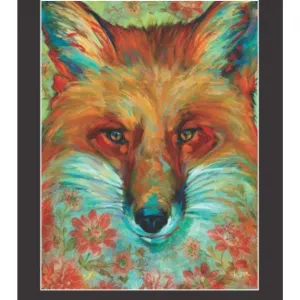 Fox in Flowers Card