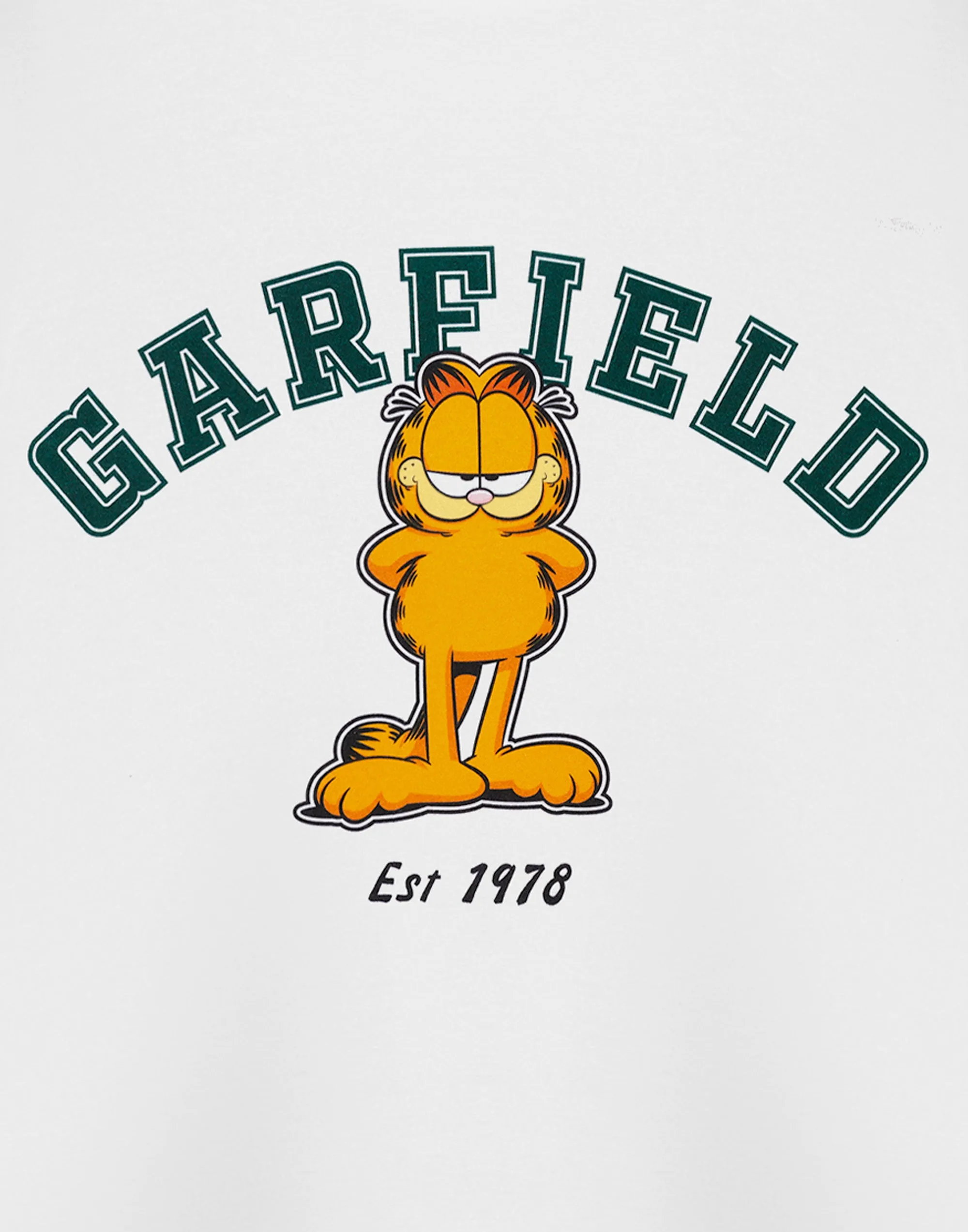 Garfield College T-shirt Unisex White Short Sleeved T-Shirt