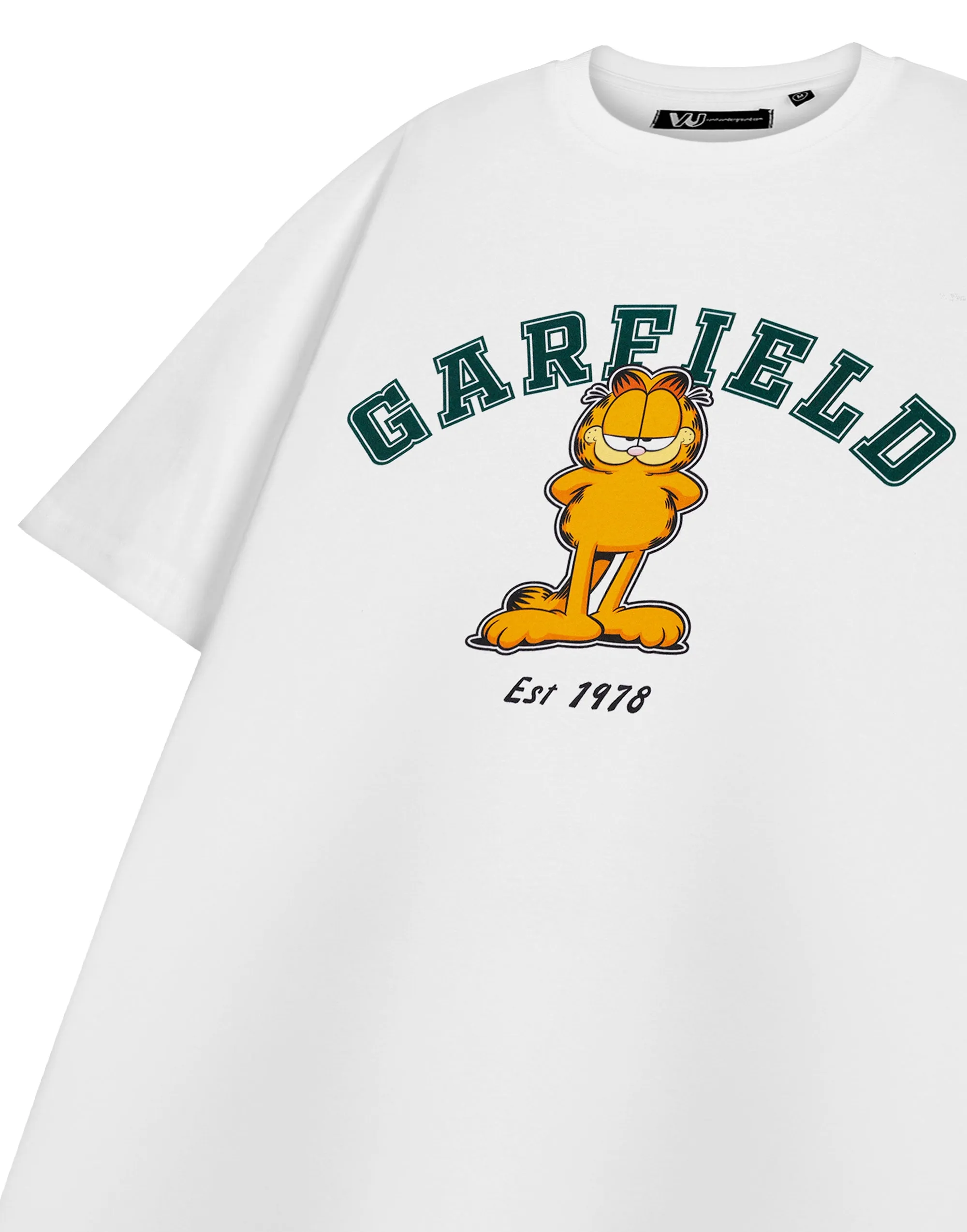 Garfield College T-shirt Unisex White Short Sleeved T-Shirt