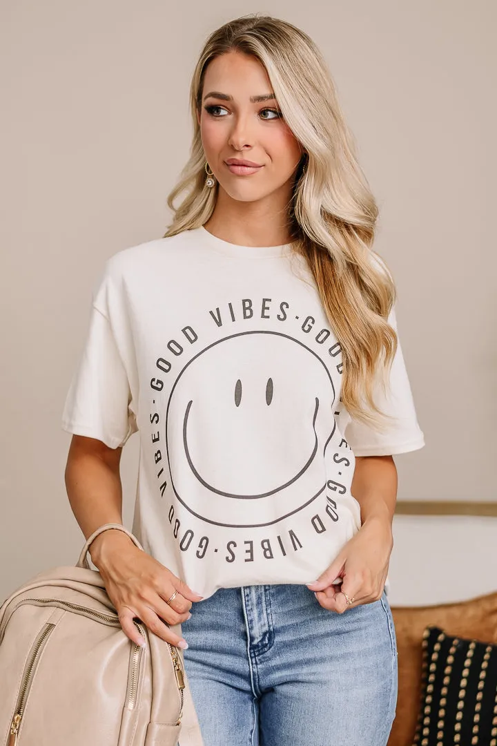 Good Vibes Oversized Graphic Tee