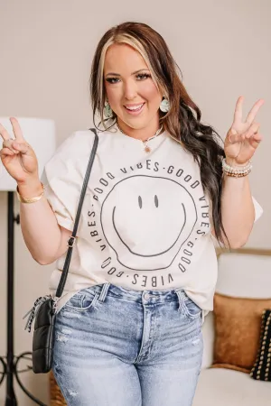 Good Vibes Oversized Graphic Tee