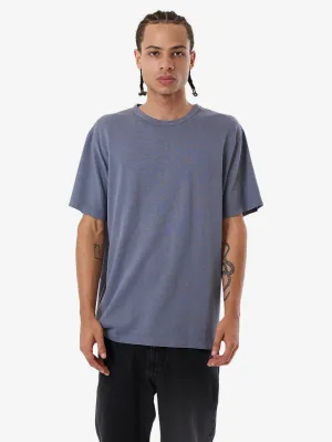 Hemp Thrills Embro Bind Merch Fit Tee - Folkstone Grey