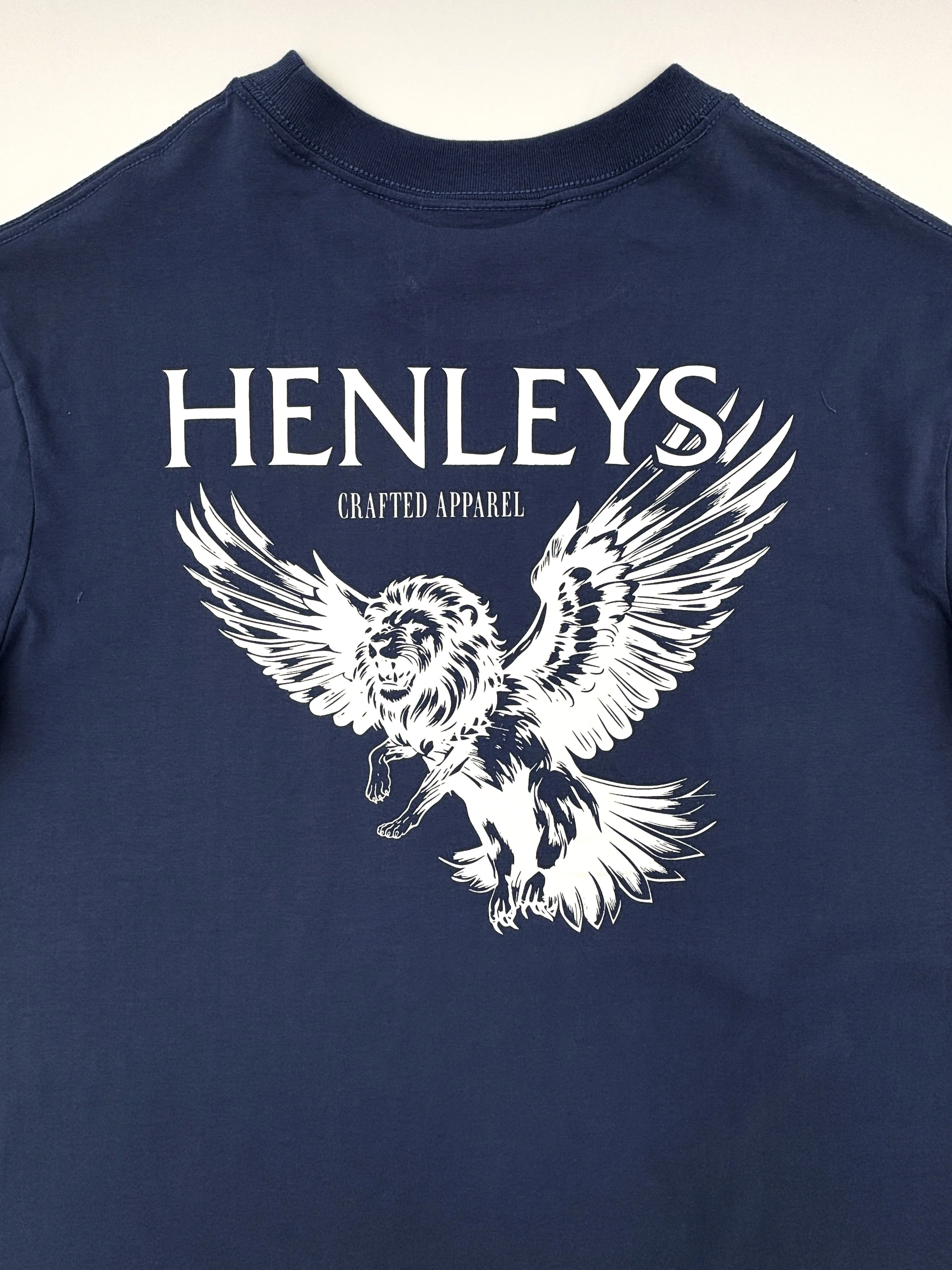 HENLEYS MEN'S WINGS BLUE TEE