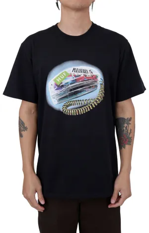 HUF x Pleasures Retro Landline Tee - Black