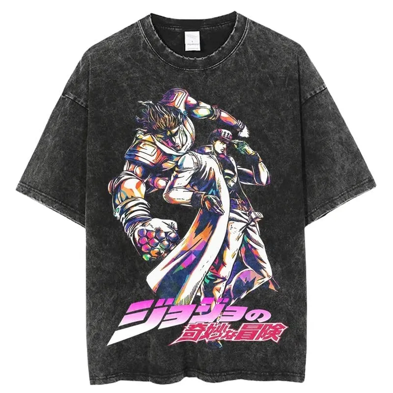 JoJo's Bizarre Adventure Epic Fights Vintage T-Shirt | Otakumise