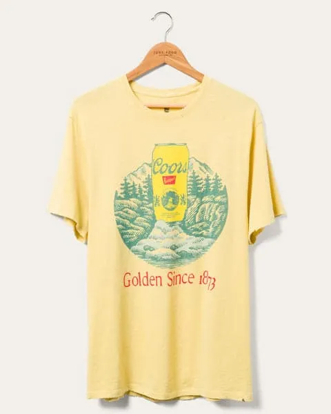 Junk Food 
COORS GOLDEN SINCE 1873 VINTAGE TEE - MISTED YELLOW