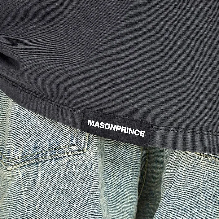 MASONPRINCE Retro Band Tee Charcoal Grey