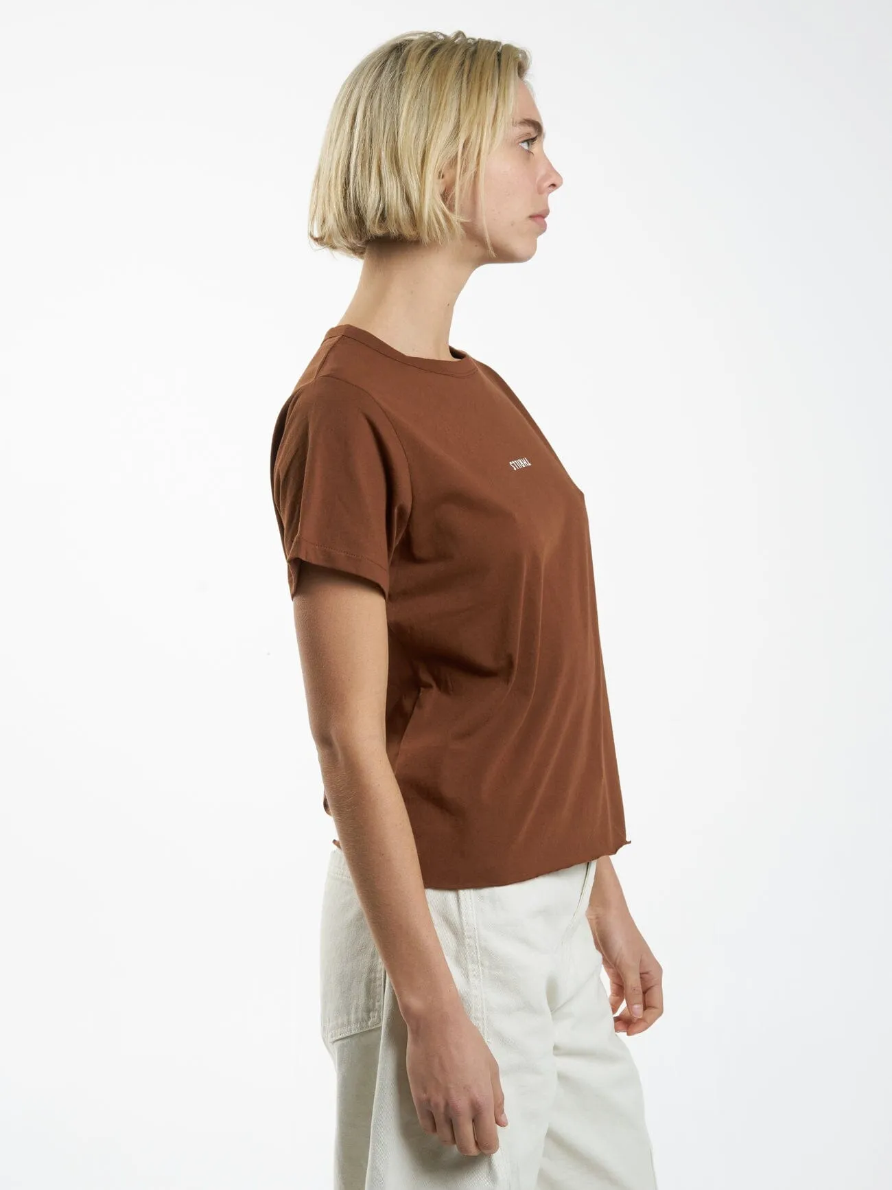 Minimal Thrills Relaxed Tee - Chestnut