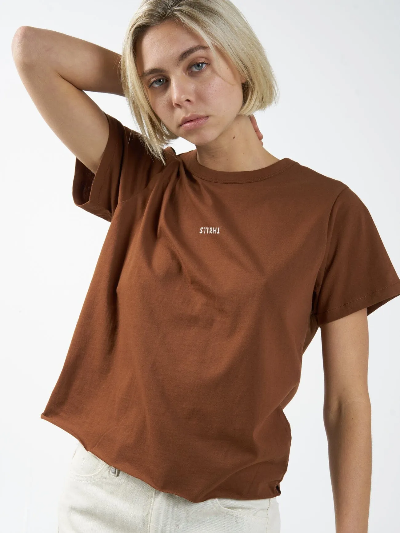 Minimal Thrills Relaxed Tee - Chestnut